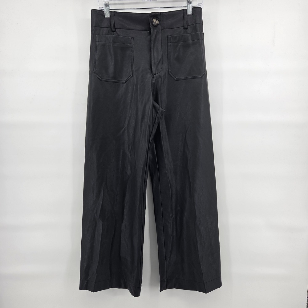 Maeve Black Wide-Leg Pants